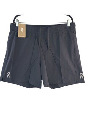 NEW On Men's 5" Core Shorts Black Size Large Lightweight Swiss Design